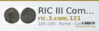 RIC III Commodus 121 — CANOA