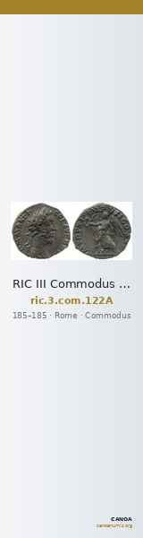 RIC III Commodus 122A — CANOA