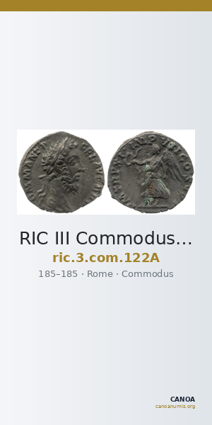 RIC III Commodus 122A — CANOA