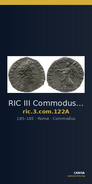 RIC III Commodus 122A — CANOA