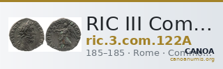 RIC III Commodus 122A — CANOA
