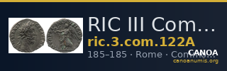 RIC III Commodus 122A — CANOA