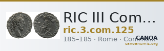 RIC III Commodus 125 — CANOA