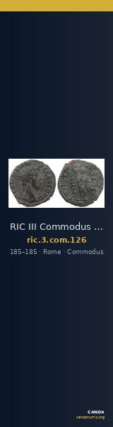 RIC III Commodus 126 — CANOA