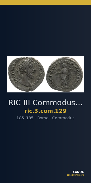 RIC III Commodus 129 — CANOA