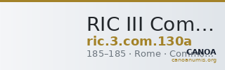 RIC III Commodus 130a — CANOA