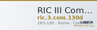 RIC III Commodus 130d — CANOA