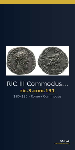 RIC III Commodus 131 — CANOA