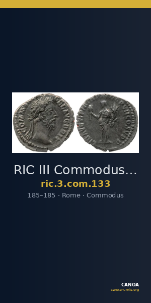 RIC III Commodus 133 — CANOA
