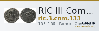 RIC III Commodus 133 — CANOA