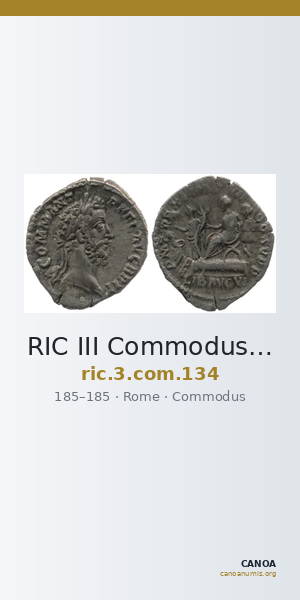 RIC III Commodus 134 — CANOA