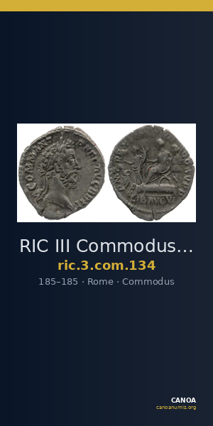 RIC III Commodus 134 — CANOA