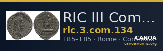 RIC III Commodus 134 — CANOA