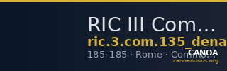 RIC III Commodus 135 (denarius) — CANOA