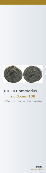 RIC III Commodus 138 — CANOA