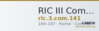 RIC III Commodus 141 — CANOA