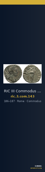 RIC III Commodus 143 — CANOA