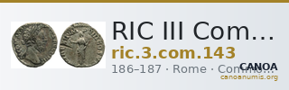 RIC III Commodus 143 — CANOA