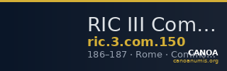 RIC III Commodus 150 — CANOA
