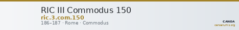 RIC III Commodus 150 — CANOA