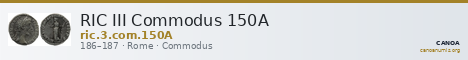 RIC III Commodus 150A — CANOA