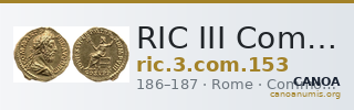 RIC III Commodus 153 — CANOA