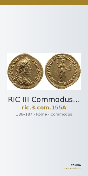 RIC III Commodus 155A — CANOA