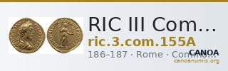 RIC III Commodus 155A — CANOA