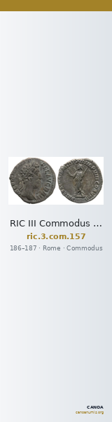 RIC III Commodus 157 — CANOA
