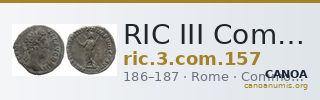 RIC III Commodus 157 — CANOA
