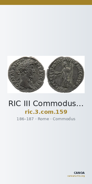 RIC III Commodus 159 — CANOA