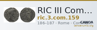 RIC III Commodus 159 — CANOA
