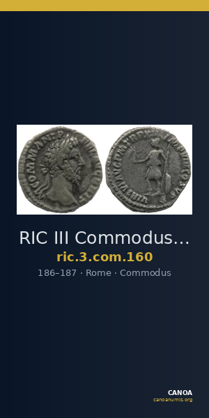 RIC III Commodus 160 — CANOA