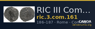 RIC III Commodus 161 — CANOA