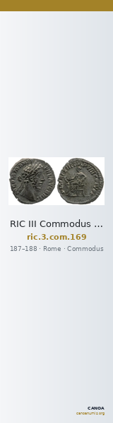 RIC III Commodus 169 — CANOA