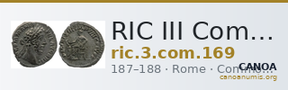 RIC III Commodus 169 — CANOA