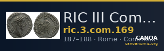 RIC III Commodus 169 — CANOA