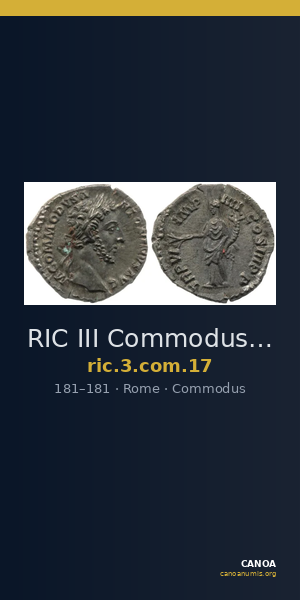 RIC III Commodus 17 — CANOA