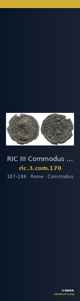 RIC III Commodus 170 — CANOA