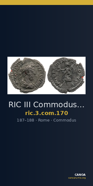 RIC III Commodus 170 — CANOA