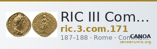 RIC III Commodus 171 — CANOA