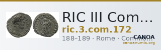 RIC III Commodus 172 — CANOA
