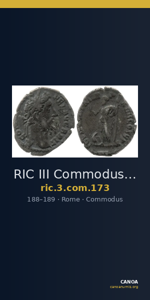 RIC III Commodus 173 — CANOA