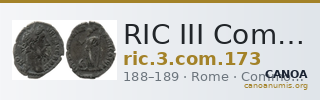 RIC III Commodus 173 — CANOA