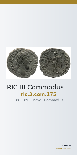 RIC III Commodus 175 — CANOA