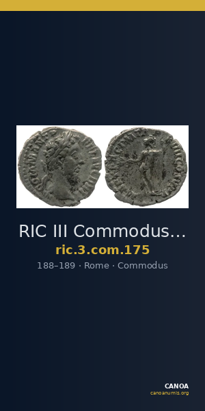 RIC III Commodus 175 — CANOA