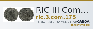 RIC III Commodus 175 — CANOA