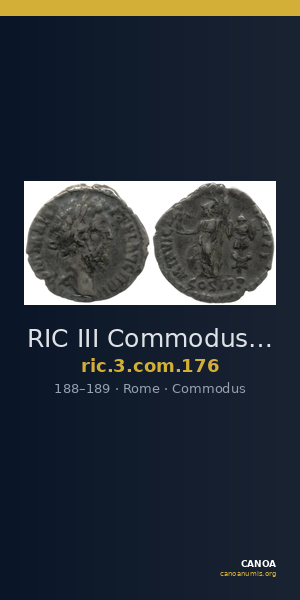 RIC III Commodus 176 — CANOA