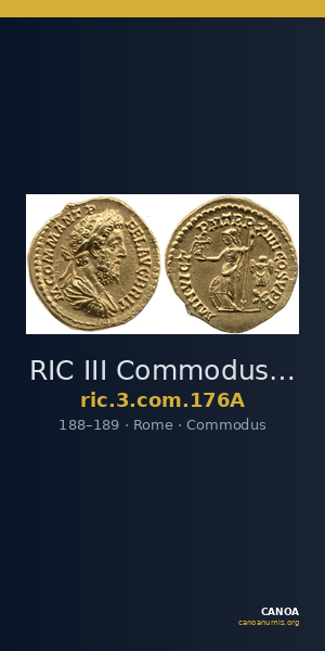 RIC III Commodus 176A — CANOA
