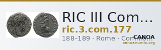 RIC III Commodus 177 — CANOA